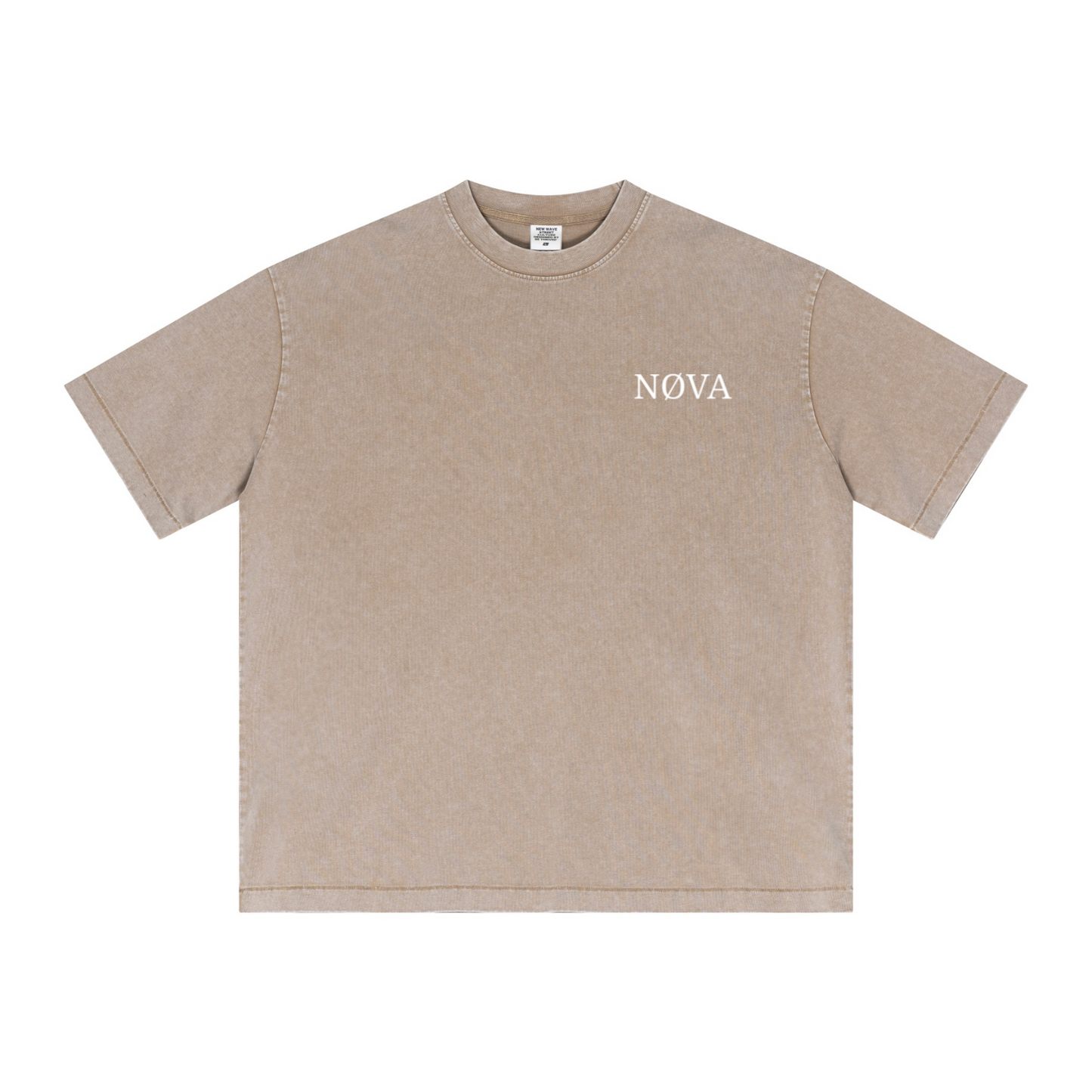 285GSM Vintage Snowflake Wash T-shirt khaki