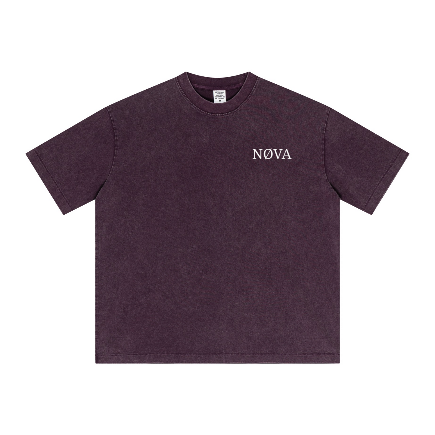 285GSM Vintage Snowflake Wash T-shirt Purple